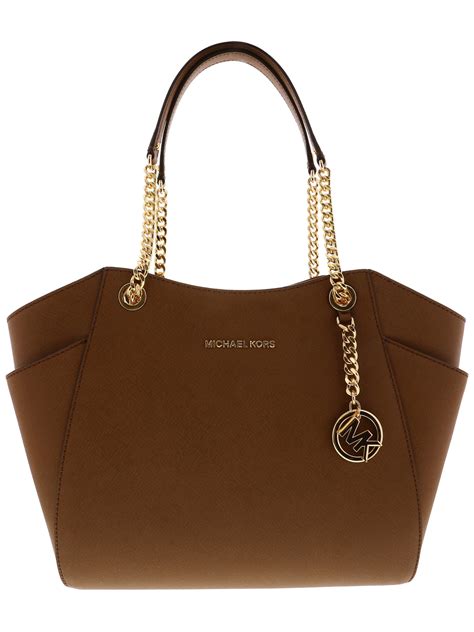 michael michael kors jet set md chain item tote luggage|michael kors travel tote large.